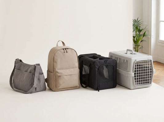 Différents formats de sacs de transport pour chat