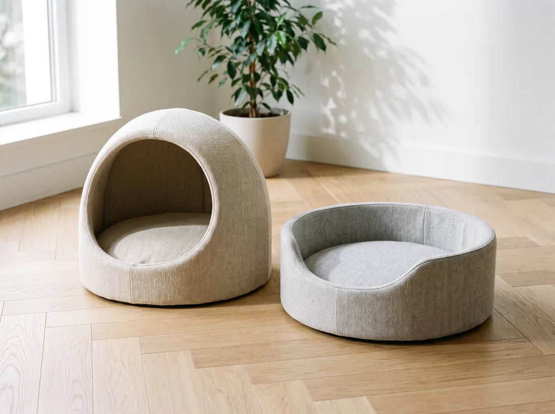 Couchage fermé et panier ouvert pour chat comparés