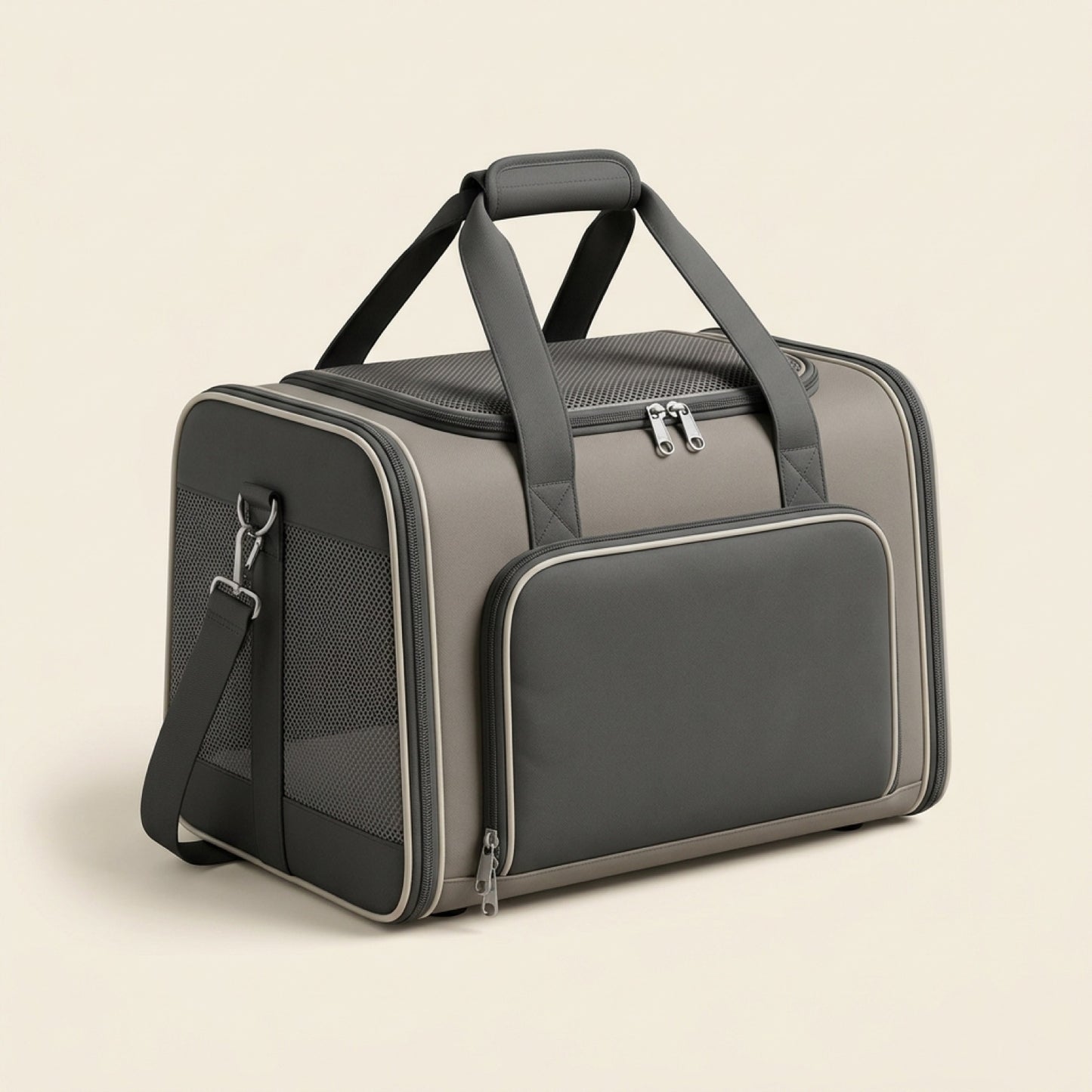 Illustration — sac de transport Pelux pour chat, vue d'ensemble