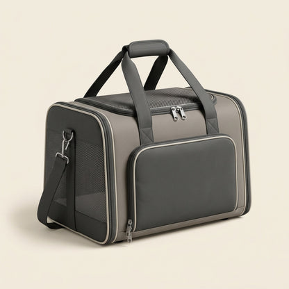 Illustration — sac de transport Pelux pour chat, vue d'ensemble
