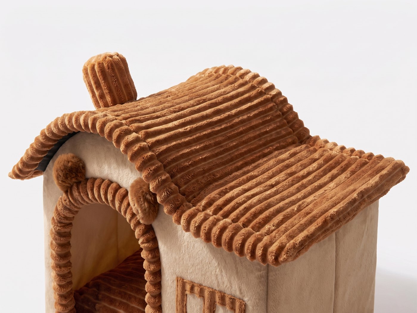 Détail de la structure et du toit de la niche villa, trois coloris alignés