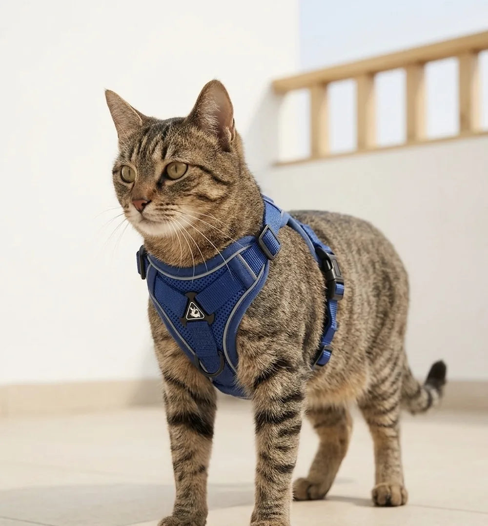 Harnais Pelux porté par un chat