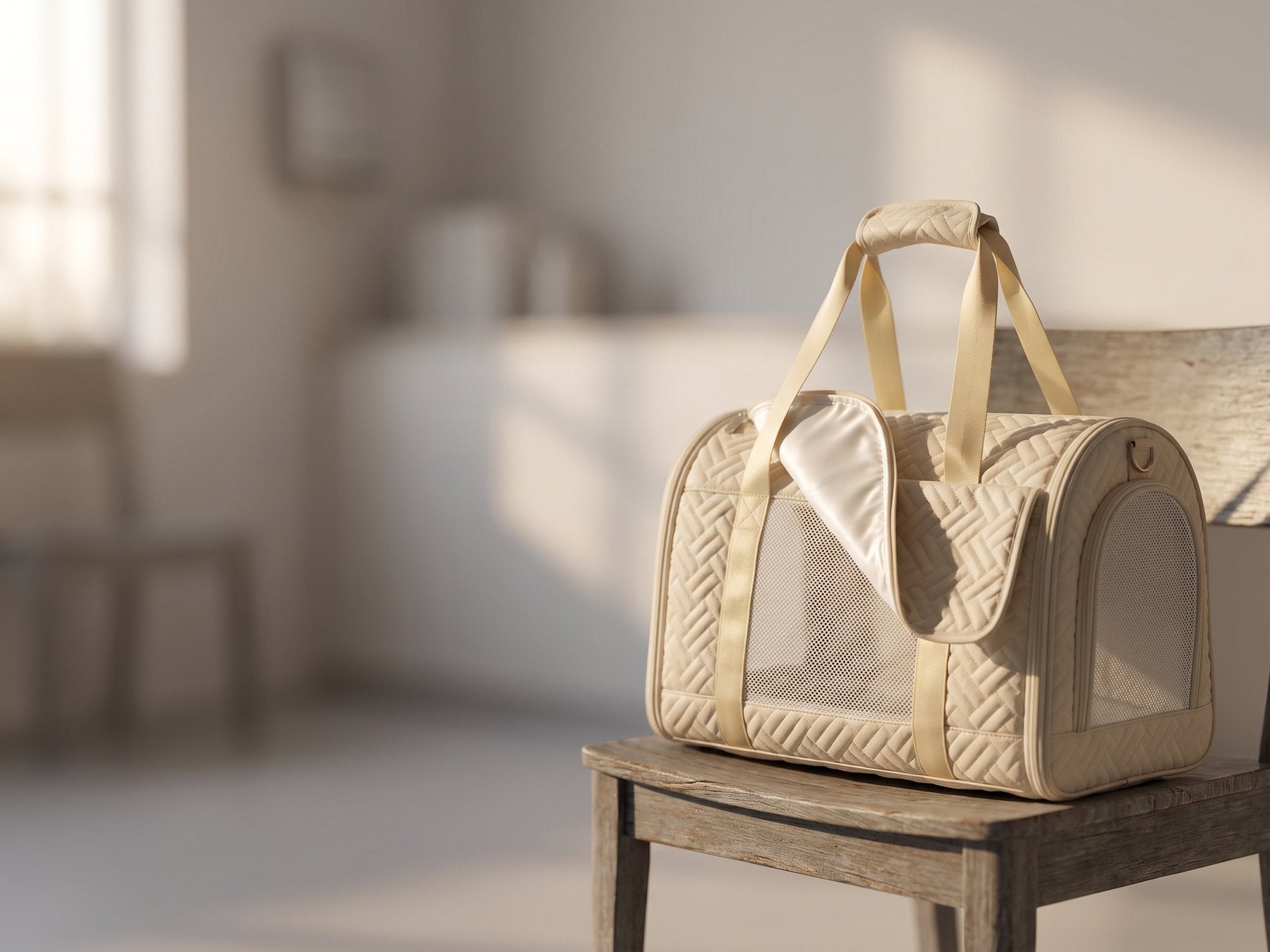 Rabat occultant du sac de transport matelassé Pelux, relevé